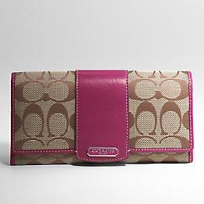 discounted Coach Wallets - 43412 rose pink/apricot